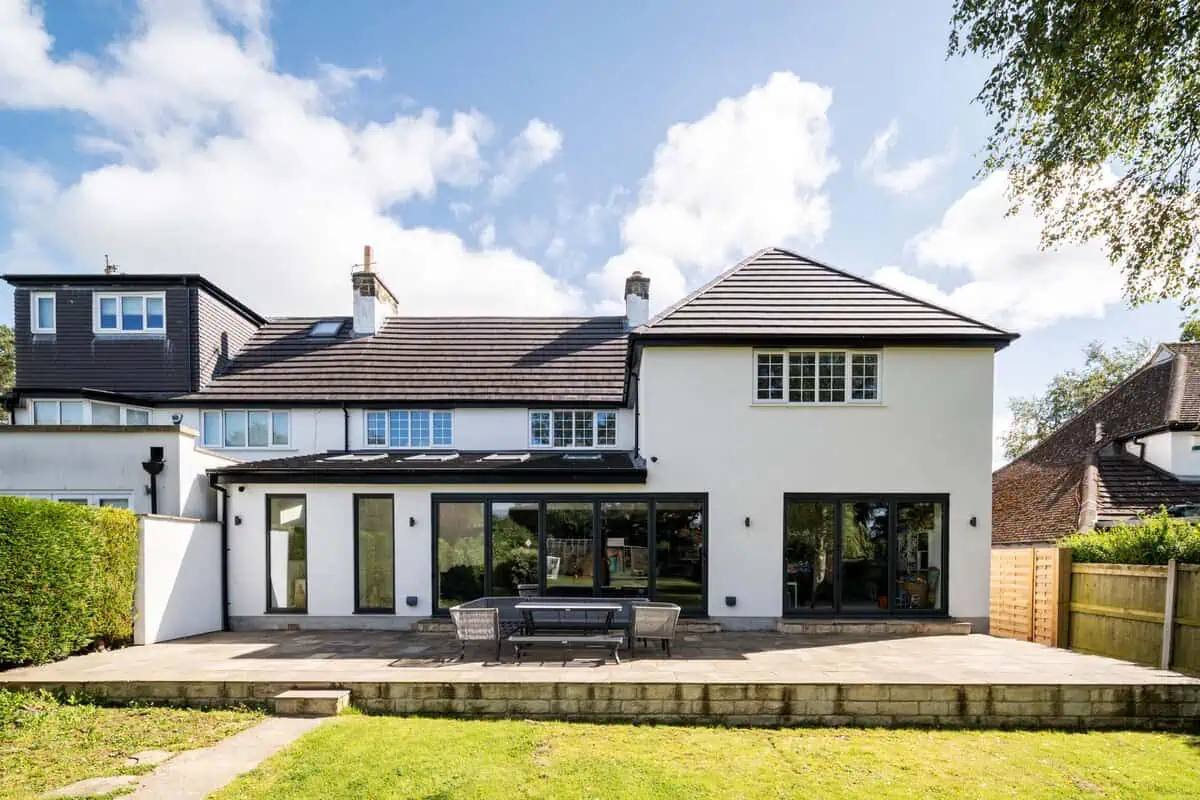 Double storey rear extension bi fold doors